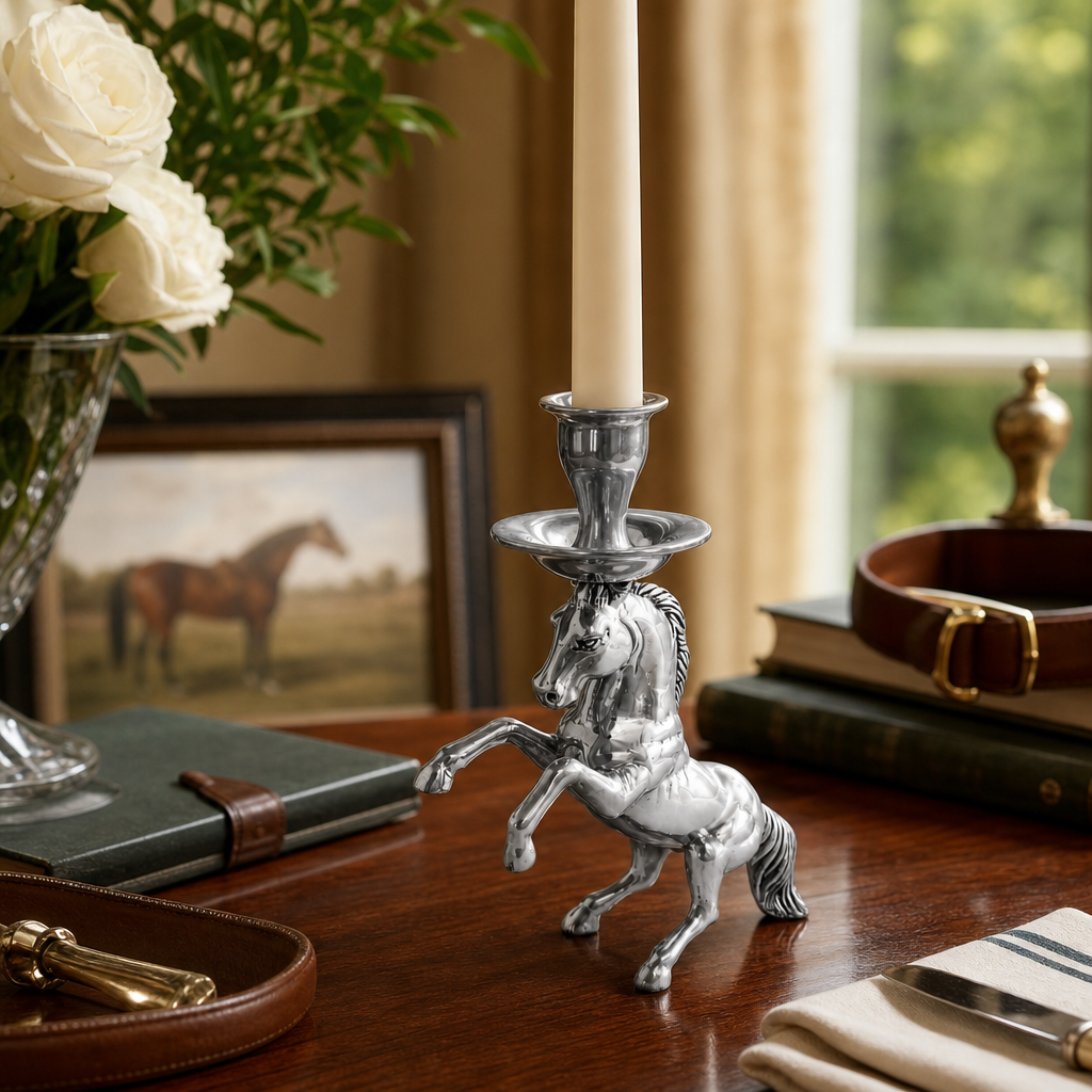 Arthur Court Designs - Rearing Horse Candlestick