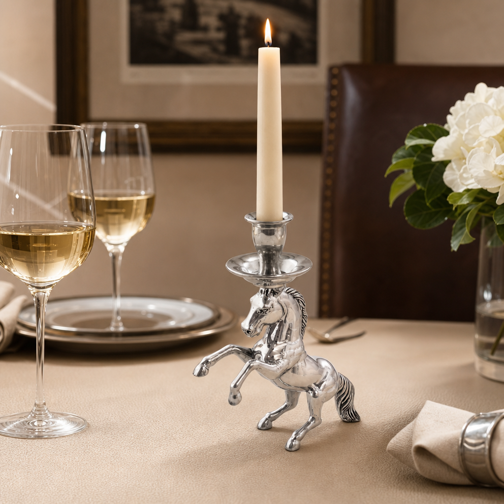Arthur Court Designs - Rearing Horse Candlestick