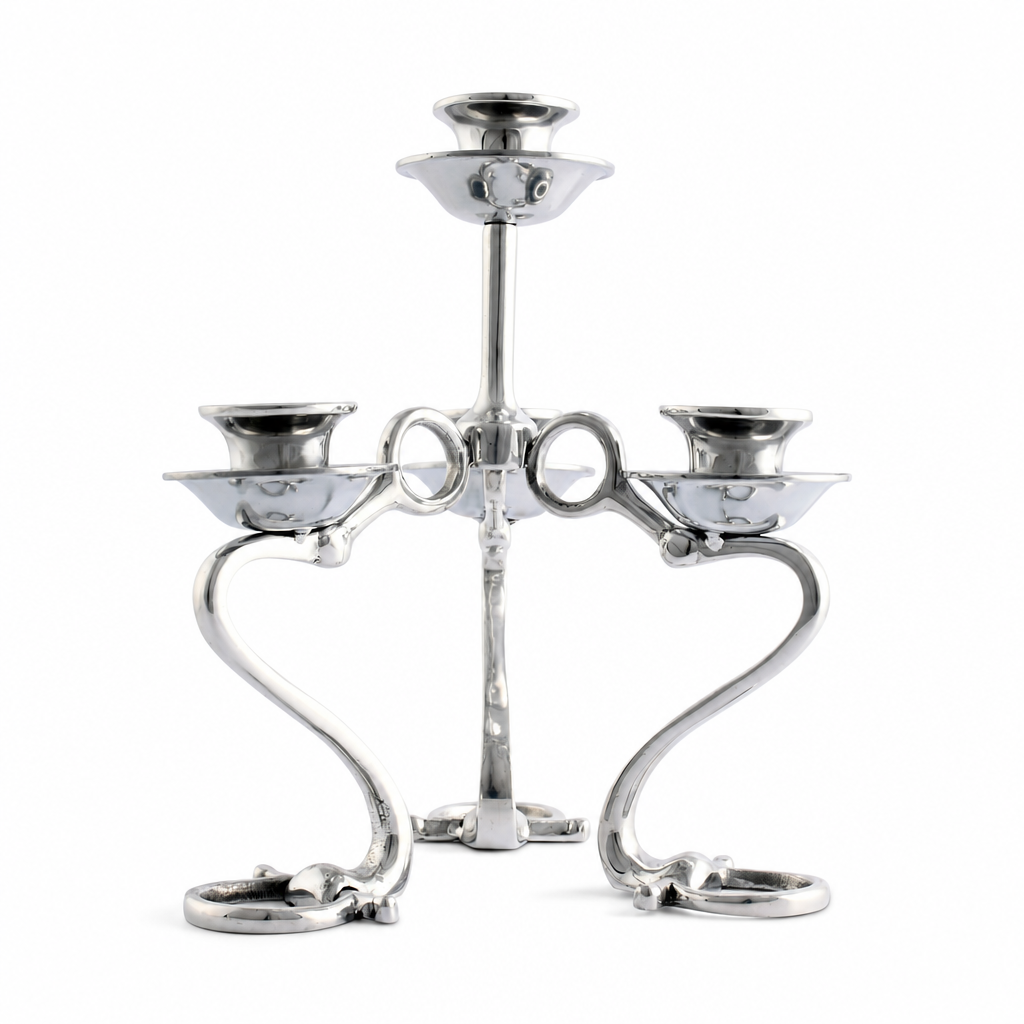 Arthur Court Deisgns - Equestrian Bit Four Light Candlestick