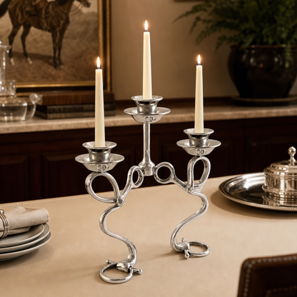 Arthur Court Deisgns - Equestrian Bit Four Light Candlestick