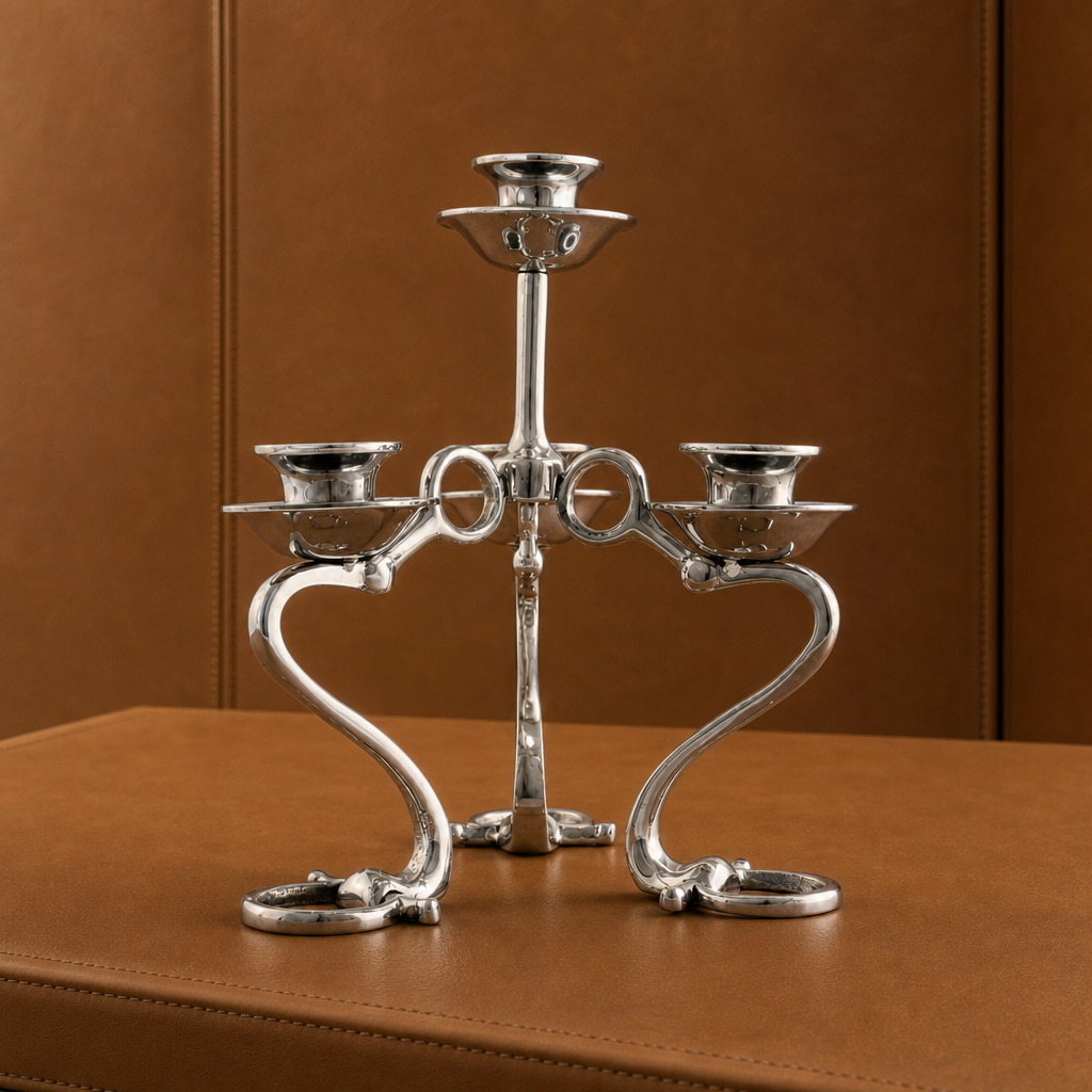 Arthur Court Deisgns - Equestrian Bit Four Light Candlestick