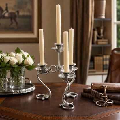 Arthur Court Deisgns - Equestrian Bit Four Light Candlestick