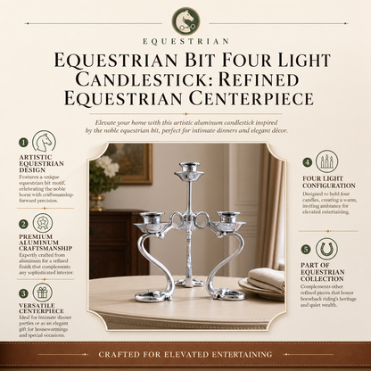 Arthur Court Deisgns - Equestrian Bit Four Light Candlestick