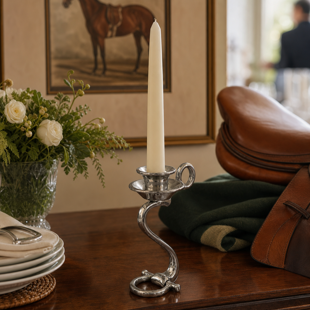 Arthur Court Designs - Equestrian Bit Single Candlestick