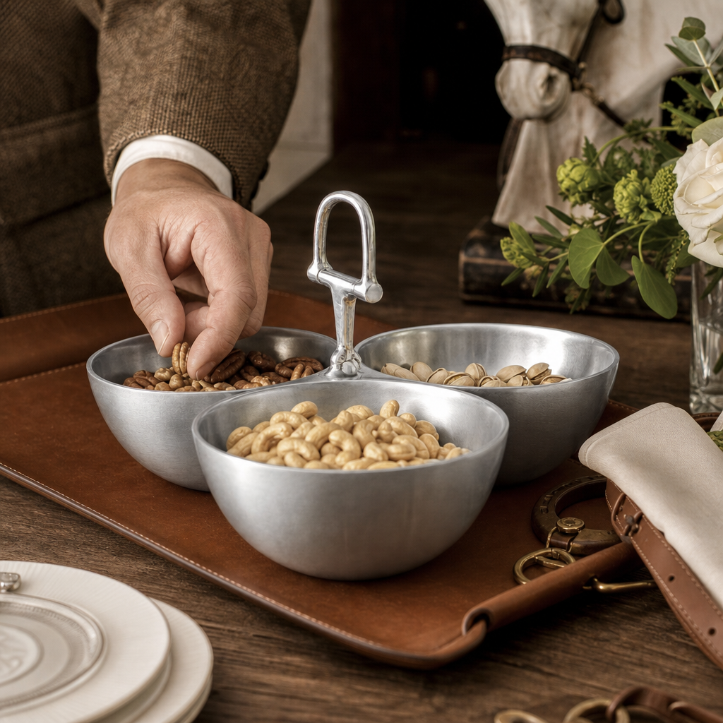 Arthur Court Designs - Equestrian Bit 3 Nut Bowl
