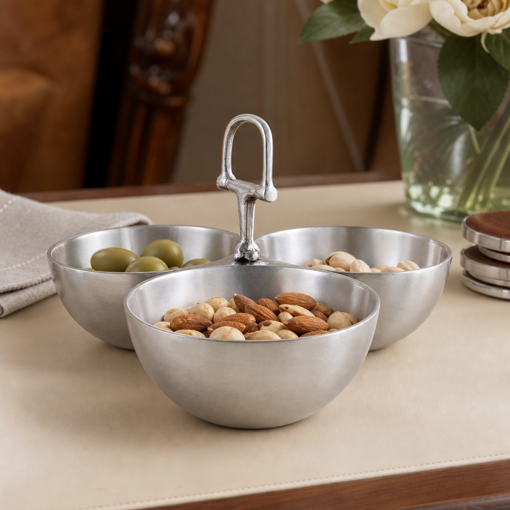 Arthur Court Designs - Equestrian Bit 3 Nut Bowl