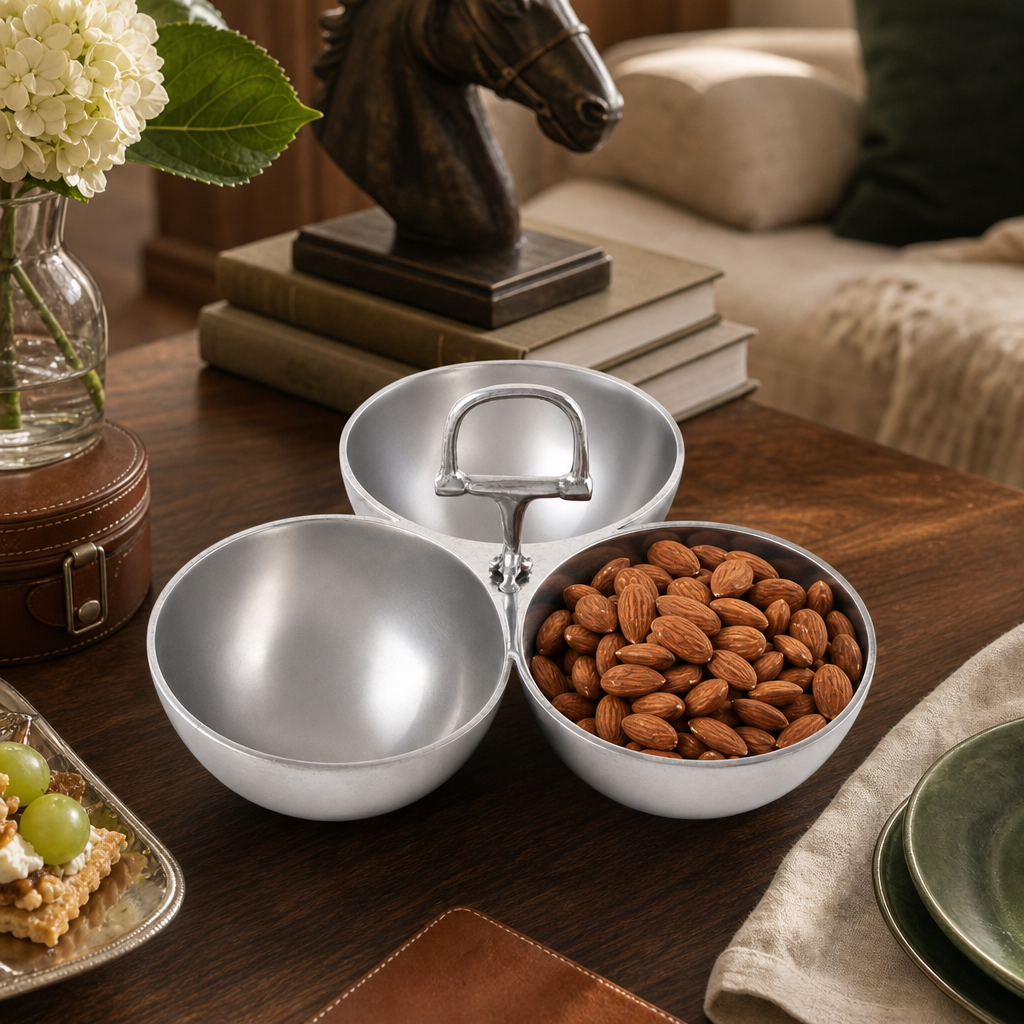 Arthur Court Designs - Equestrian Bit 3 Nut Bowl