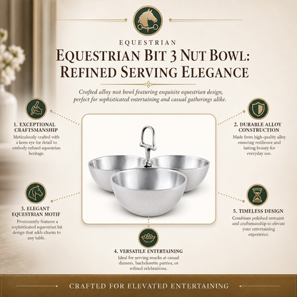 Arthur Court Designs - Equestrian Bit 3 Nut Bowl