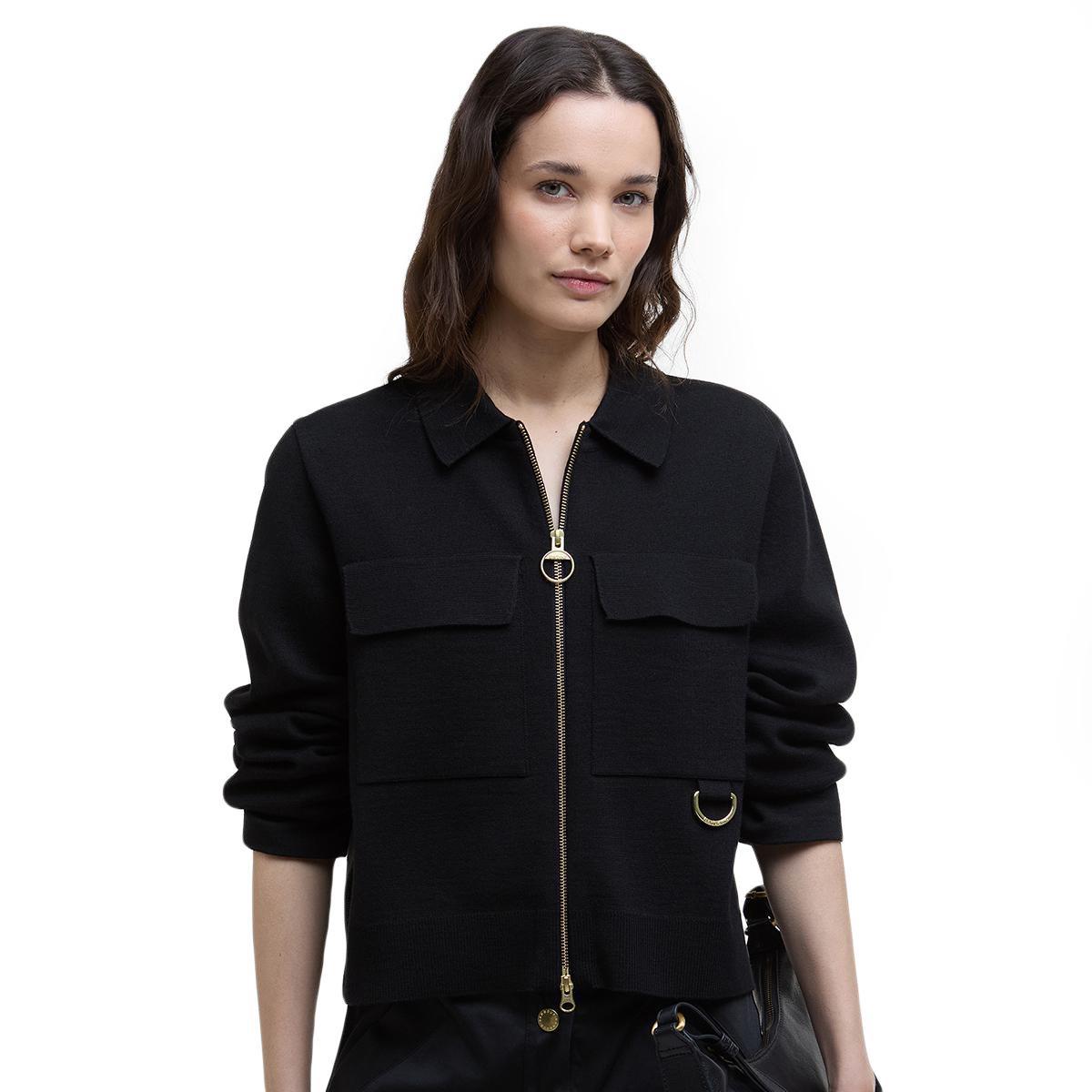 Barbour Women's Alma Knitted Zip Through Cardigan