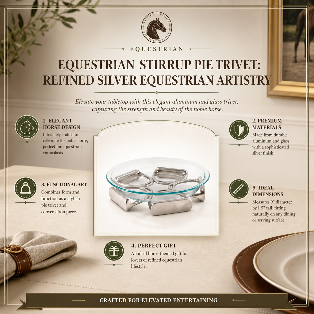 Arthur Court Designs - Equestrian Stirrup Pie Trivet