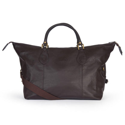 Barbour Leather Medium Travel Holdall