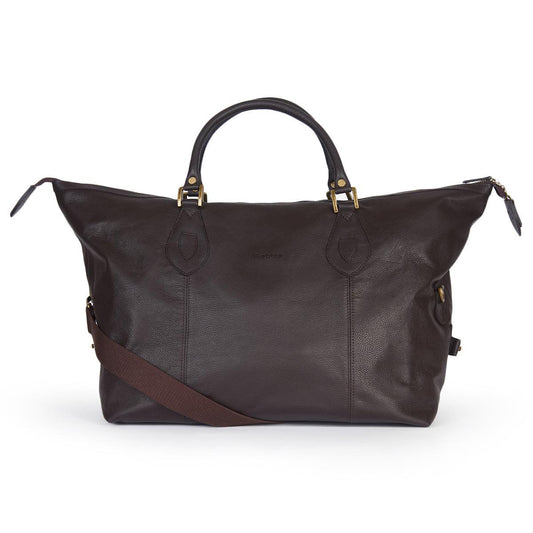 Barbour Leather Medium Travel Holdall