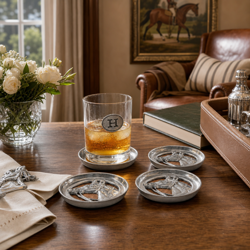 Arthur Court Designs - Equestrian Drink Coaster Set of 4