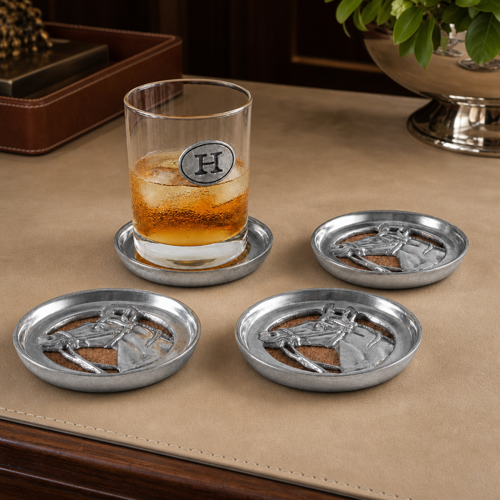 Arthur Court Designs - Equestrian Drink Coaster Set of 4