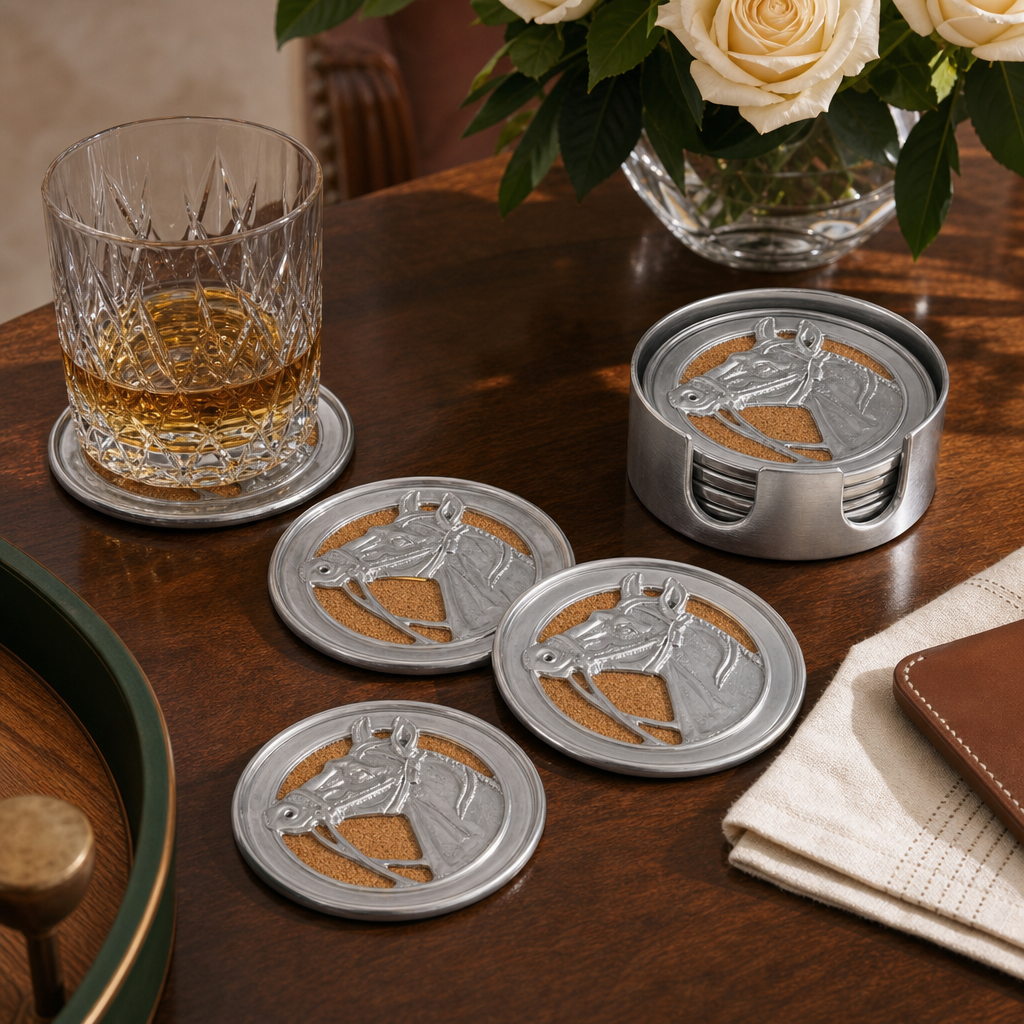 Arthur Court Designs - Equestrian Drink Coaster Set of 4