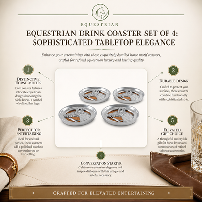 Arthur Court Designs - Equestrian Drink Coaster Set of 4