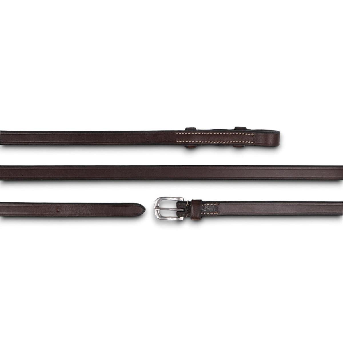 AJR 4/8" Flat Curb Jumper Rein with Silver Buckle