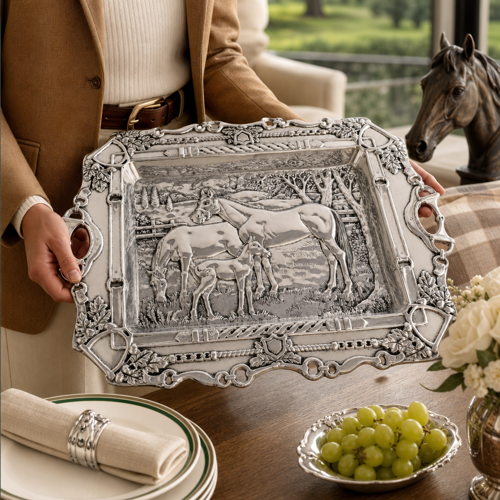 Arthur Court Designs - Grazing Horses Parlor Tray