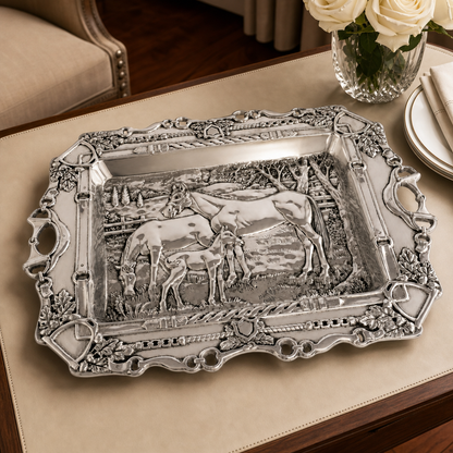 Arthur Court Designs - Grazing Horses Parlor Tray