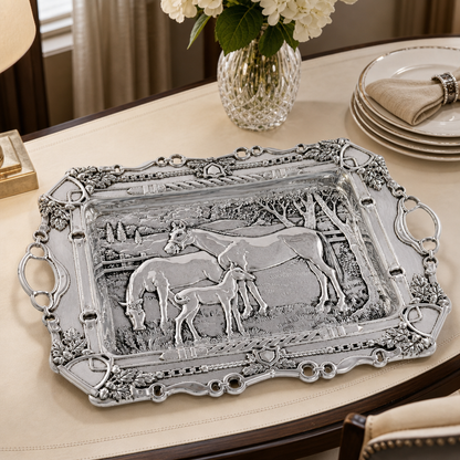 Arthur Court Designs - Grazing Horses Parlor Tray