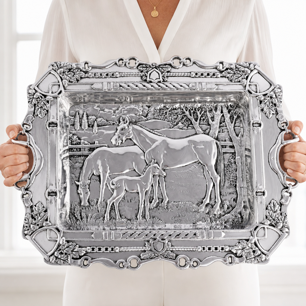 Arthur Court Designs - Grazing Horses Parlor Tray