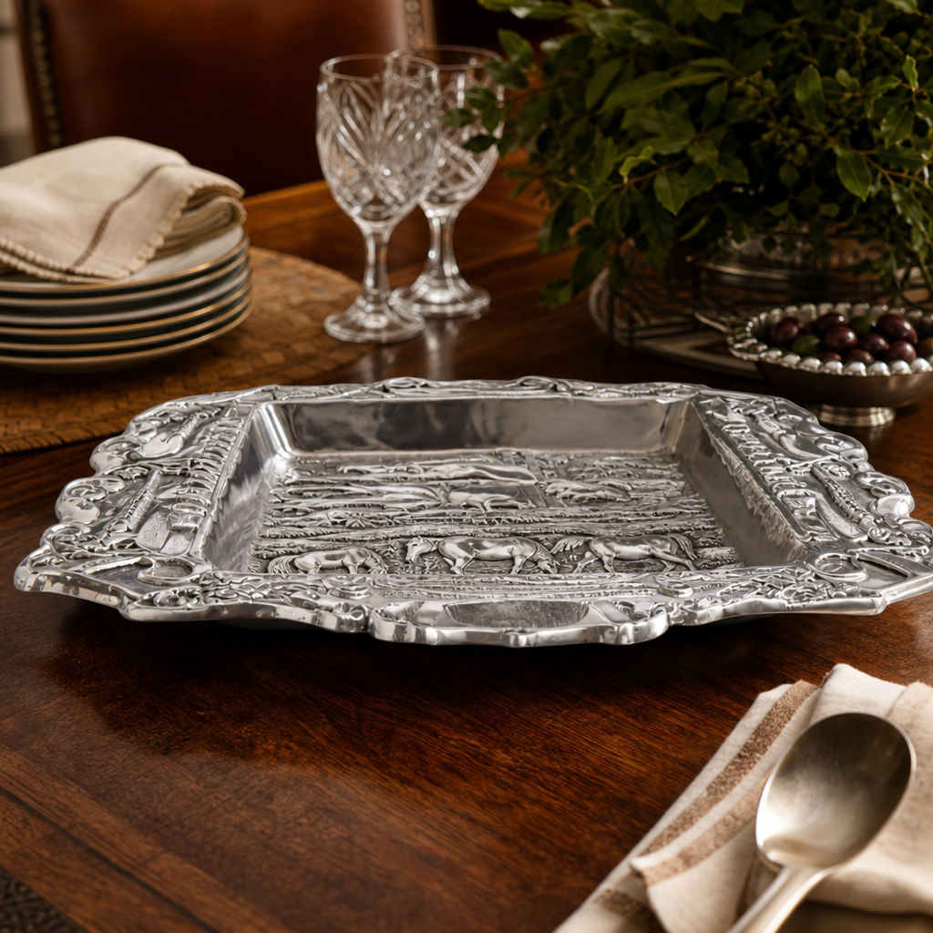 Arthur Court Designs - Grazing Horses Parlor Tray