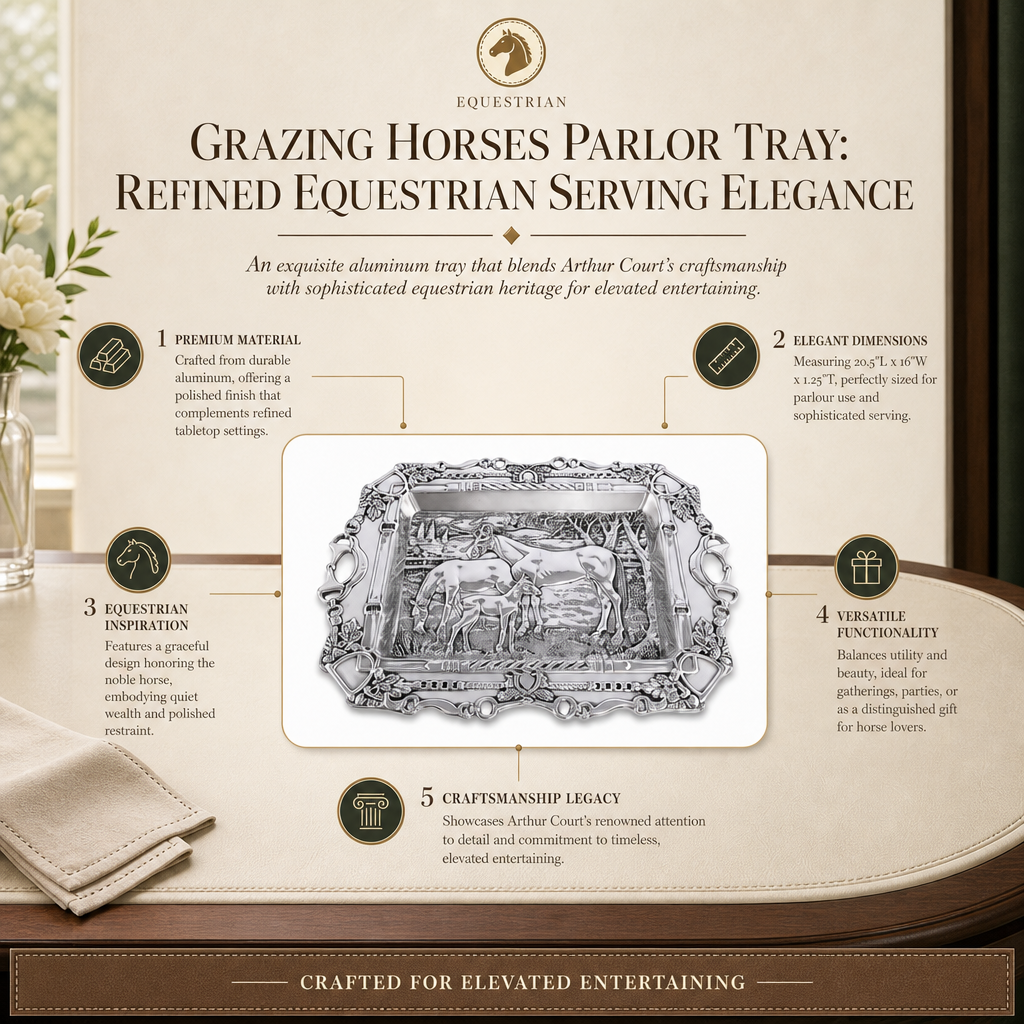 Arthur Court Designs - Grazing Horses Parlor Tray
