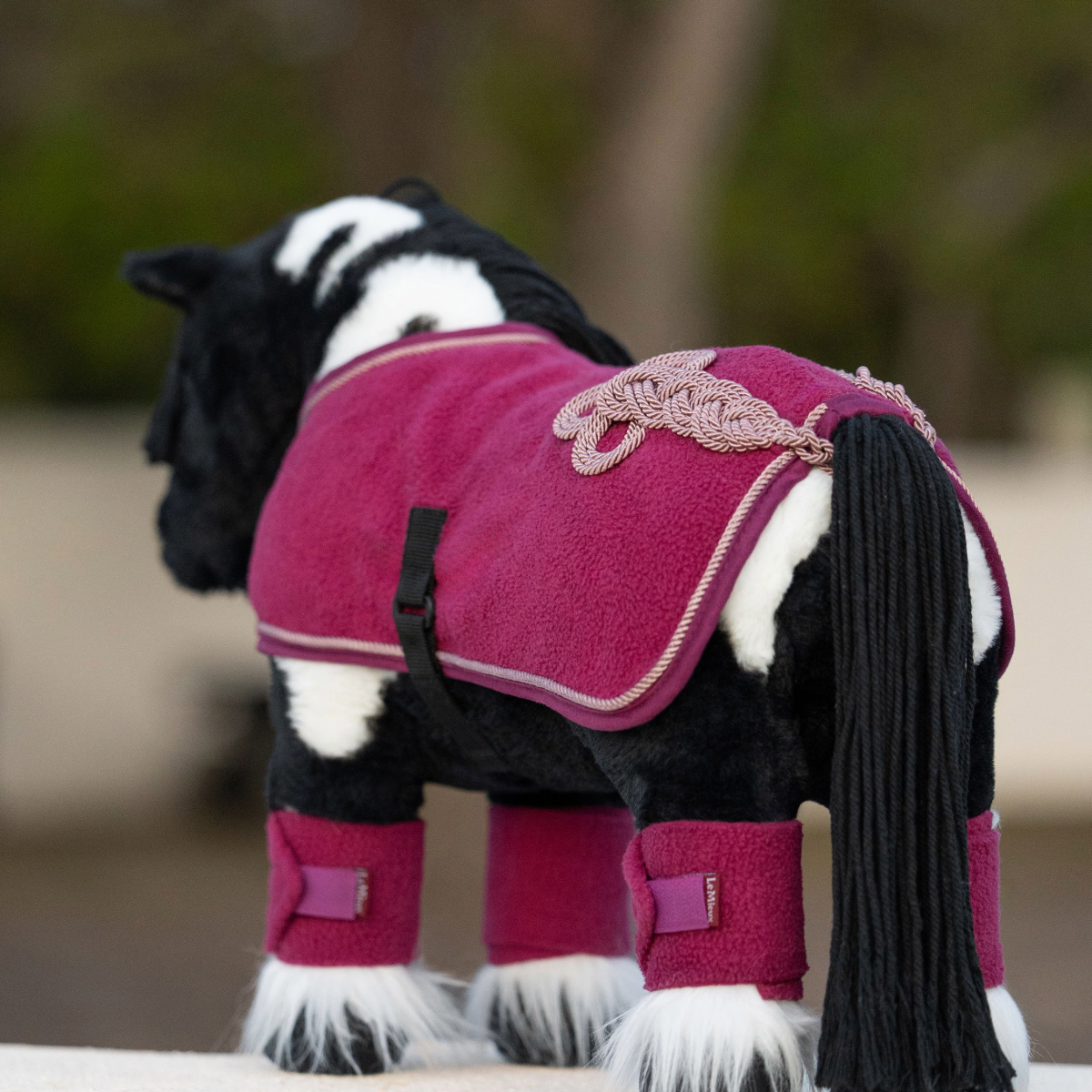 LeMieux Toy Pony Rug-blackberry-model view