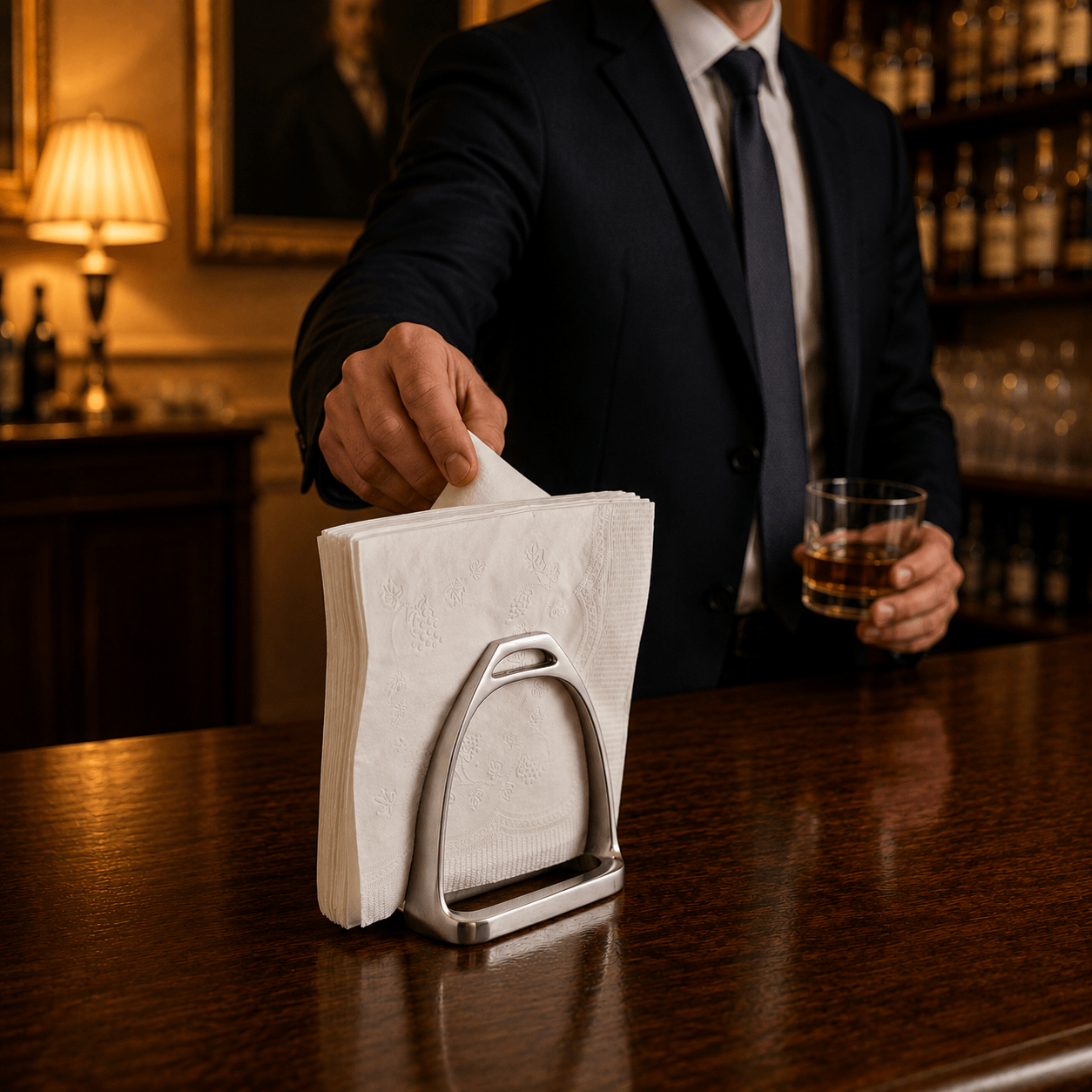 Arthur Court Designs - Equestrian Stirrup Napkin Holder
