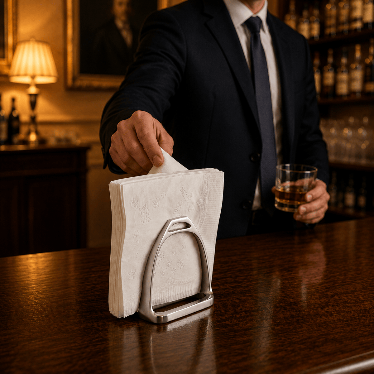 Arthur Court Designs - Equestrian Stirrup Napkin Holder