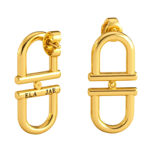 Ela Jae Back to Back Stirrup Earrings