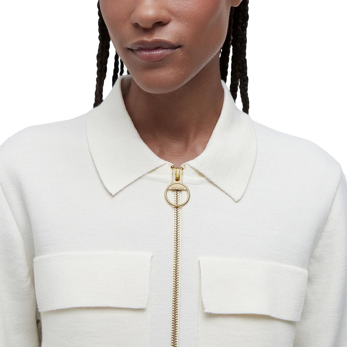 Barbour Women's Alma Knitted Zip Through Cardigan