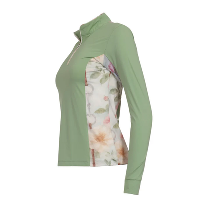 Dapplebay Women's Grace 1/4 Zip Long Sleeve Riding Top
