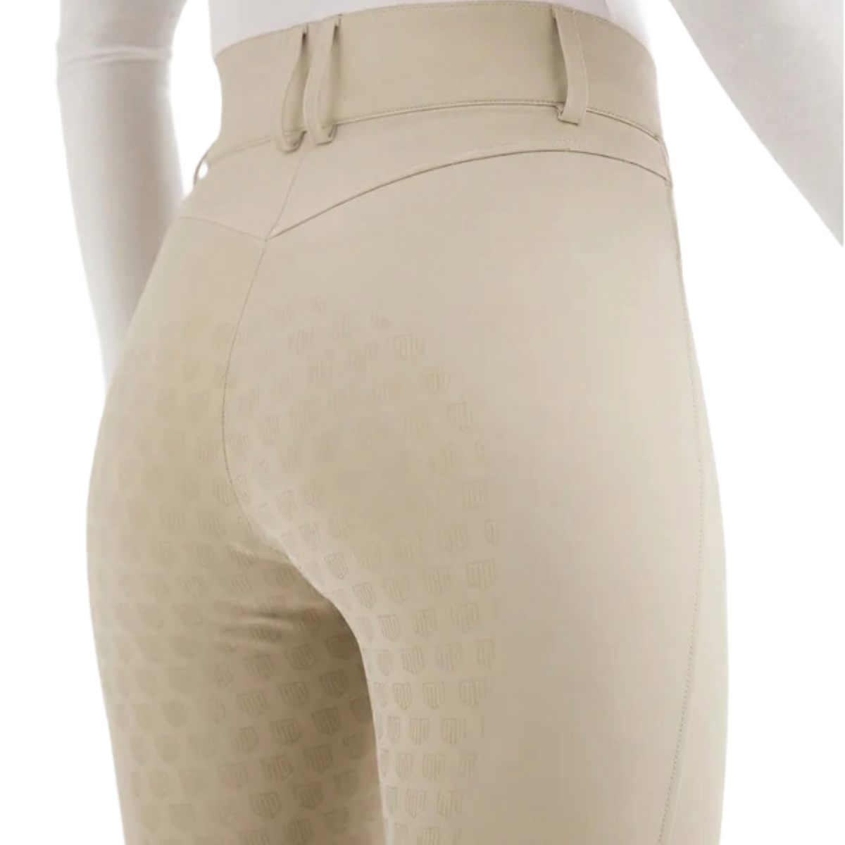 Maya Delorez Women's Classic Half Seat Breeches 2.0-Beige-Back View