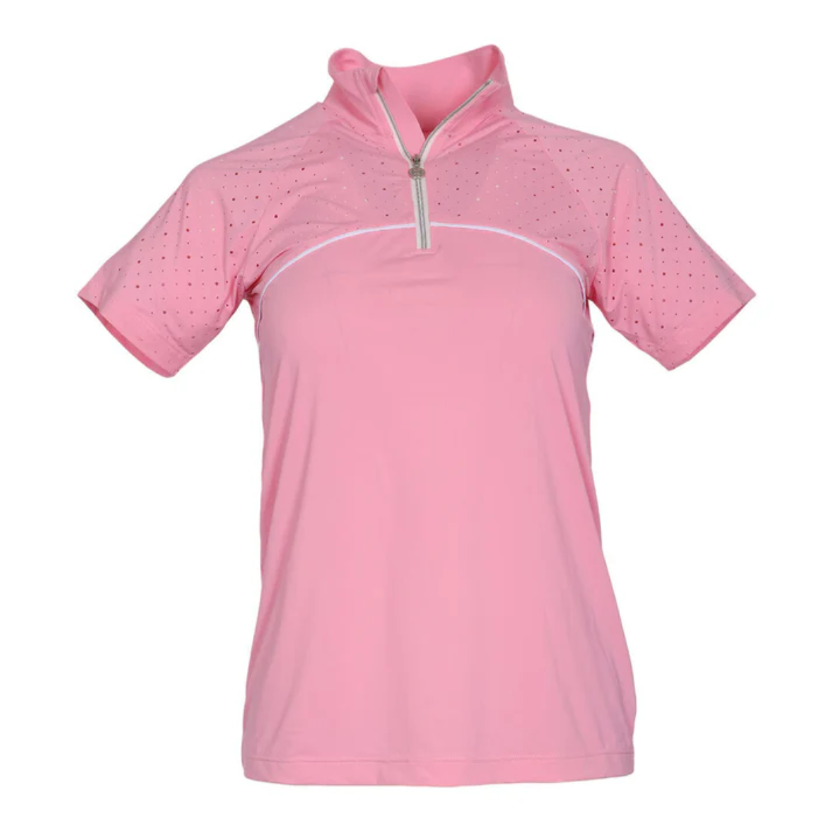 Dapplebay Women's Lady 1/4 Zip Aircut Short Sleeve Riding Top