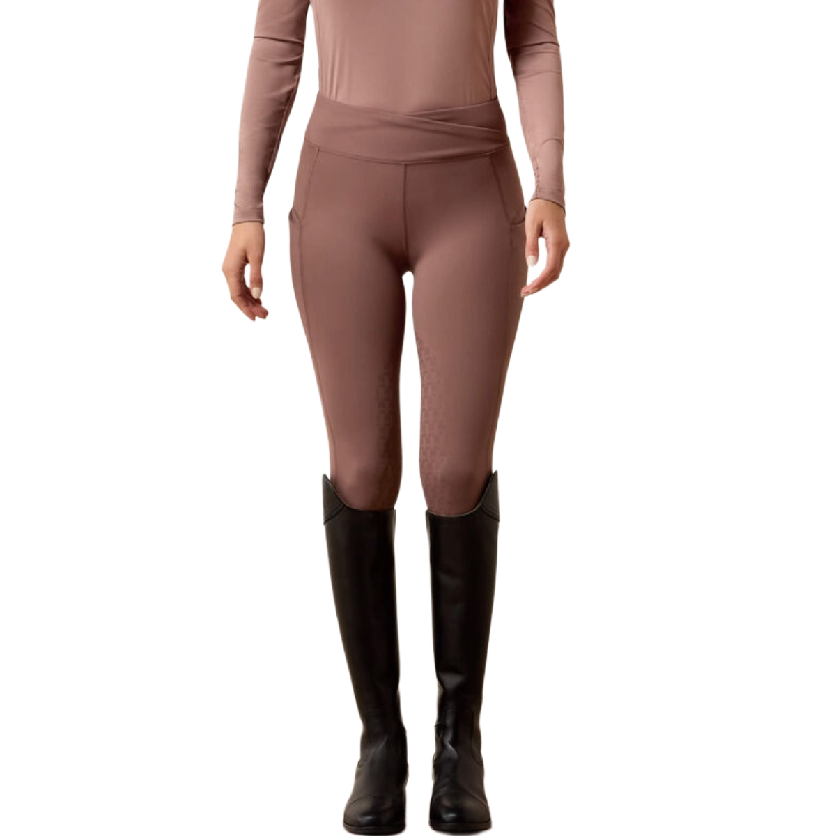 Ariat Women's Avail 2.0 Half Grip Tight - Peppercorn -  front view