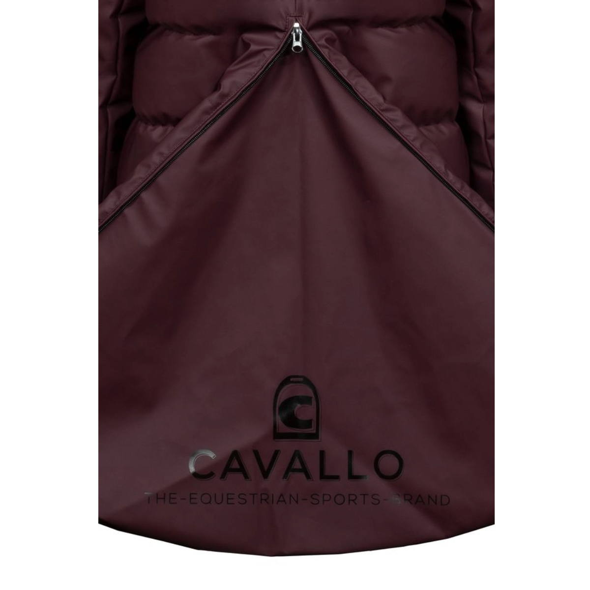 Cavallo Women's Cavaldaly Maxi Coat-Dusty Plum-Logo View