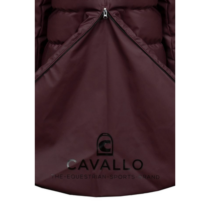Cavallo Women's Cavaldaly Maxi Coat-Dusty Plum-Logo View