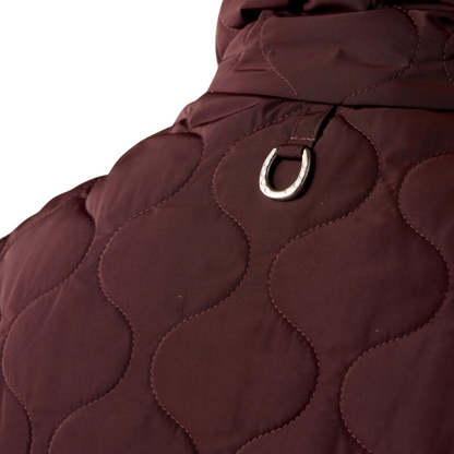 Ariat Women's Ashley 2.0 Insulated Vest model view in Chocolate Plum