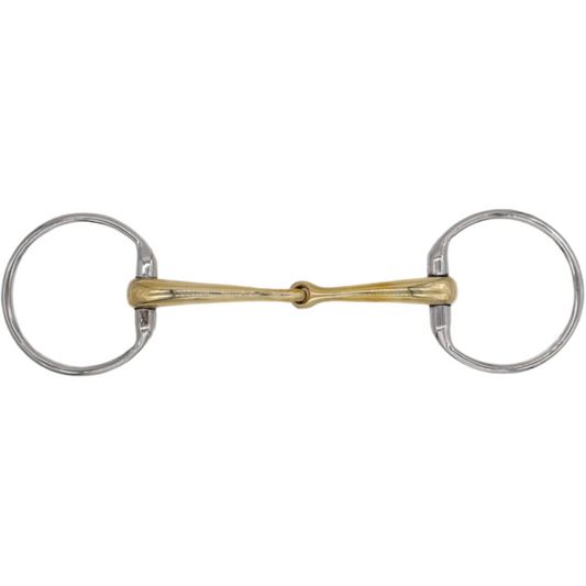 AJR Single Jointed Golden Ease Eggbutt Bit