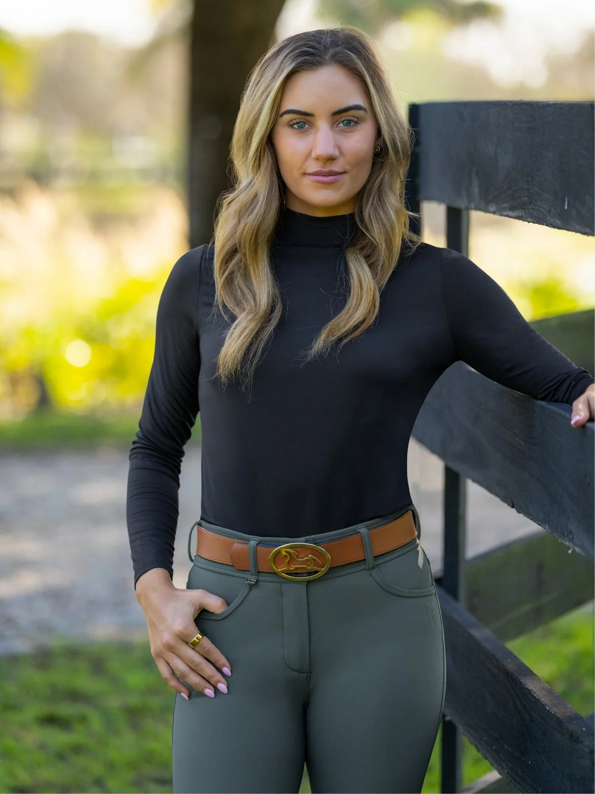 RJ Classics Women's Jemma Mock Neck Long Sleeve Training Shirt