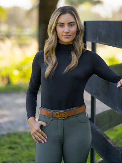 RJ Classics Women's Jemma Mock Neck Long Sleeve Training Shirt