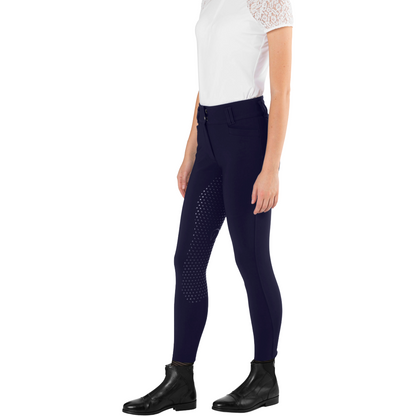 Ego7 Women's Dressage CA Breeches Model View in Navy