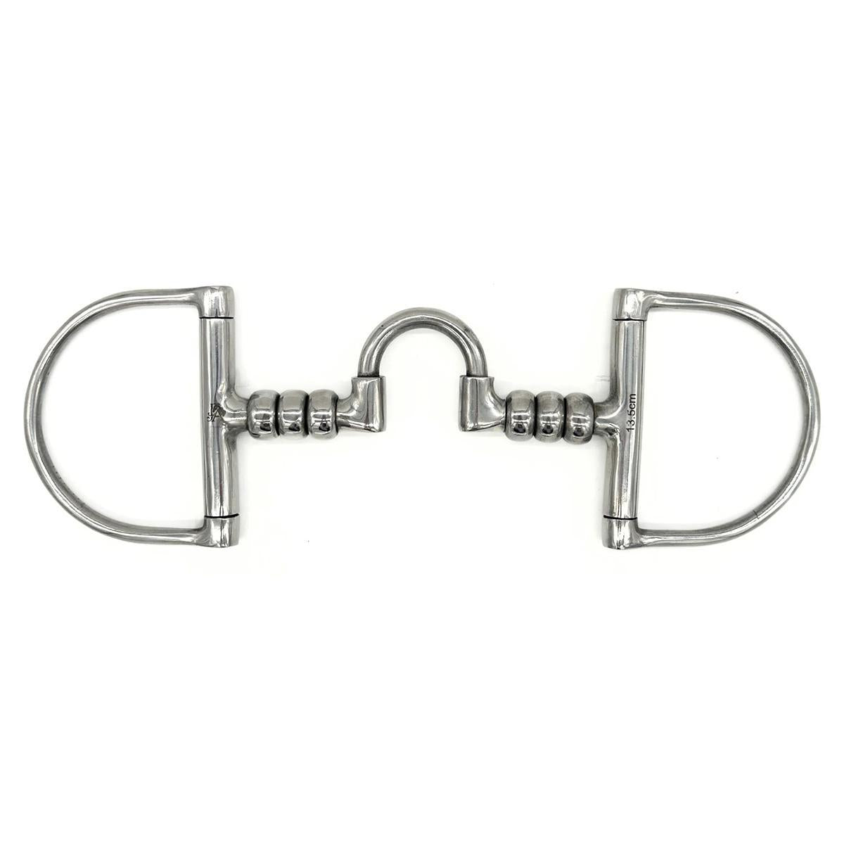 Jake Adams Stainless Steel Cherry Roller Dee with Low Correction Port Bit