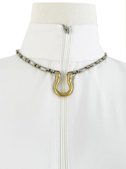 V2 Designs Mixed Media Carriage Clip Necklace