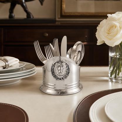 Arthur Court Designs - Horse Head Silverware Caddy