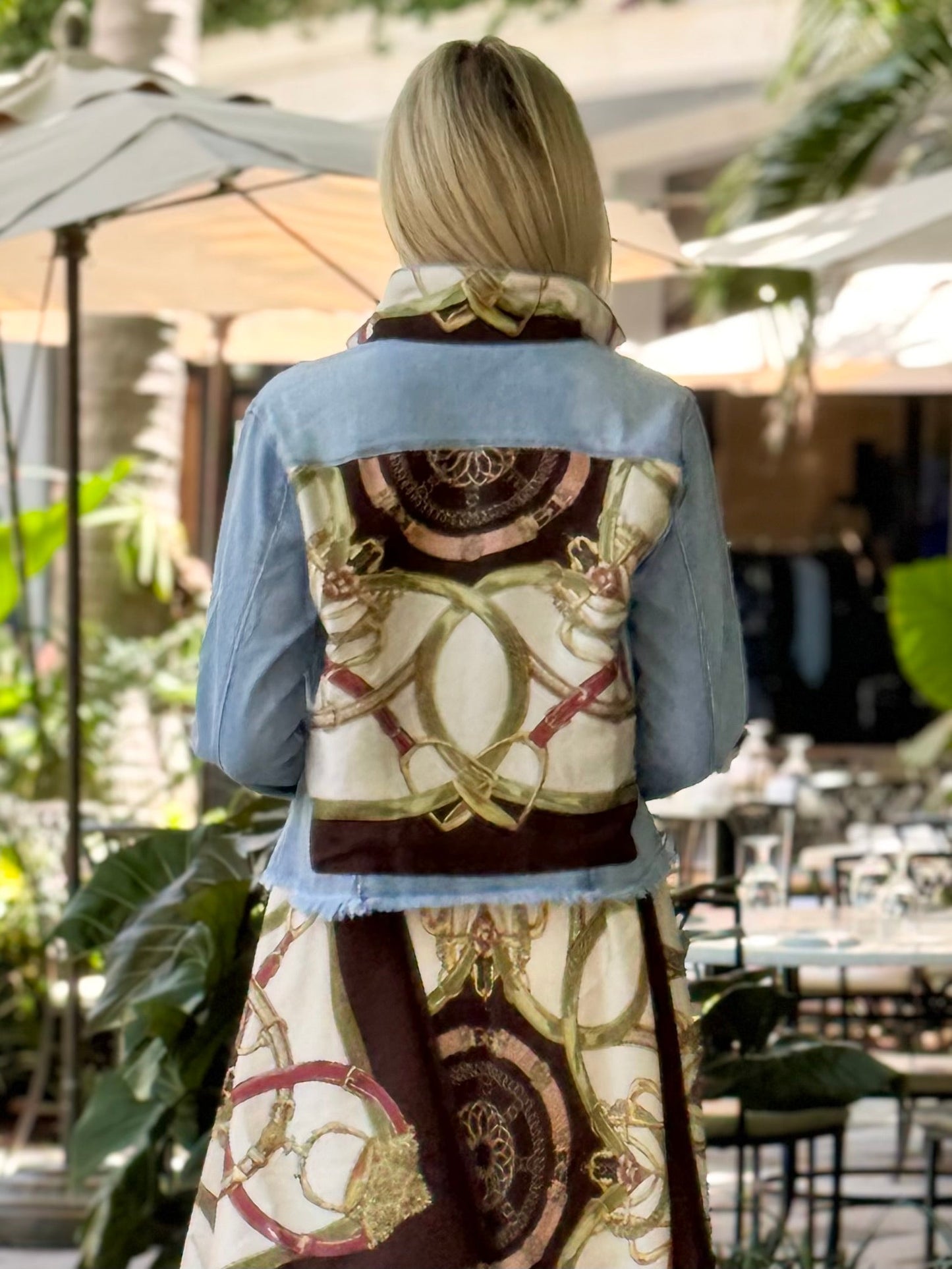 Stacy Bradley Design - The Light Denim Jacket -Olive Stirrup