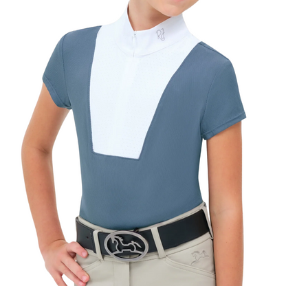 RJ Classics Celeste Jr. Short Sleeve Show Shirt-Atlantic-Front View