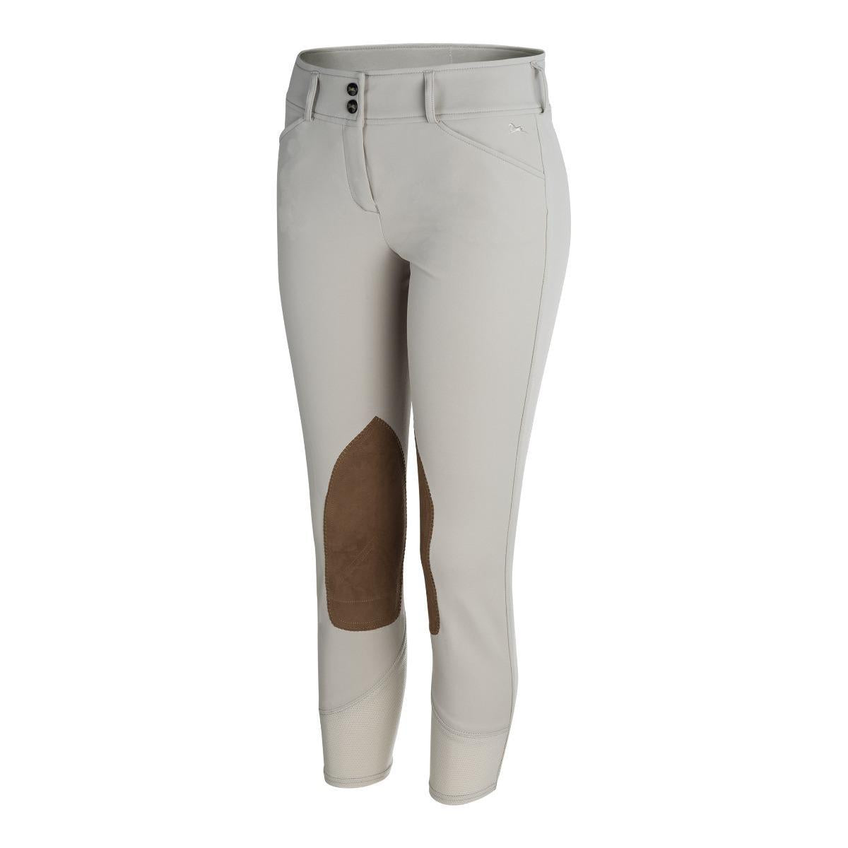 RJ Classics Women's Gulf Natural Rise Front Zip Knee Patch Breeches - Sale