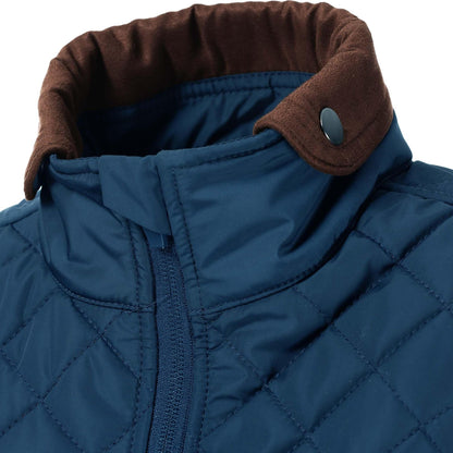 Equinavia Women's Cecilia Quilted Barn Vest - collar detail